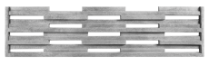 Dekor 100: 3D betonový plot s horizontálními mezerami