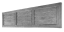 Dekor 14: Betonový plot s imitací vodorovných dřevěných prken s rámem, deska 200*50*4 cm - barva: Šedá