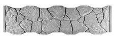 Betonový plot s kamenným vzhledem a nepravidelnými výstupky, deska 200*50*4 cm