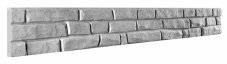 Dekor 1a: Betonový plot s imitací kamene, nízká varianta desky, deska 200*25*4 cm