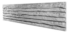 Betonový plot rustikální se vzhledem hrubých dřevěných prken, deska 200*50*4 cm