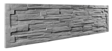 Betonový plot s imitací štípaného kamene, deska 200*25*4 cm
