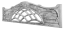 Dekor 4f: Betonový plot s prořezávaným otvorem, deska 200*50*4 cm - barva: Šedá