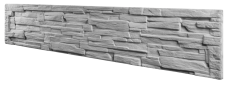 Betonový plot PREMIUM, dekor štípaný kámen, deska 198*40*4 cm