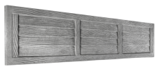 Betonový plot s imitací vodorovných dřevěných prken s rámem, deska 200*50*4 cm