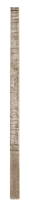 Betonový sloupek, dekor štípaný kámen - koncový levý sloupek, barva okrová