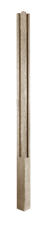 Betonový sloupek, hladký dekor - rohový sloupek, barva okrová