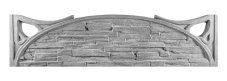 Betonový plot s obloukovým tvarem a ozdobnými prvky, deska 200*50*4 cm