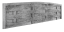 Betonový plot se vzhledem pleteného dřeva s obloukovou horní hranou, deska 200*50*4 cm - barva: Okrová