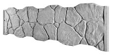 Dekor 8: Betonový plot s kamenným vzhledem a nepravidelnými výstupky, deska 200*50*4 cm