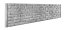 Dekor 33: Betonový plot s věrným designem kamenné zdi, deska 200*50*4 cm - barva: Šedá
