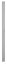 Betonový sloupek, litý prémium - koncový sloupek, barva šedá - Nadzemní výška sloupku: 240 cm