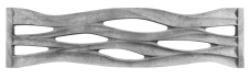 Dekor 101: 3D betonový plot s vlnitým perforovaným designem