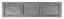 Dekor 14: Betonový plot s imitací vodorovných dřevěných prken s rámem, deska 200*50*4 cm - barva: Šedá