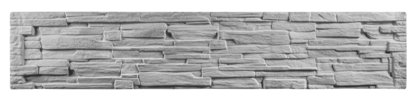 Betonový plot PREMIUM, dekor štípaný kámen, deska 198*40*4 cm - barva: Šedá