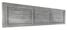 Dekor 14: Betonový plot s imitací vodorovných dřevěných prken s rámem, deska 200*50*4 cm