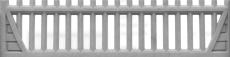 Betonový plot s klasickým laťkovým designem, deska 200*50*4 cm