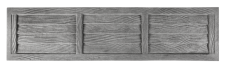 Betonový plot s imitací vodorovných dřevěných prken s rámem, deska 200*50*4 cm