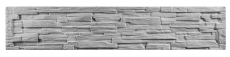 Betonový plot PREMIUM, dekor štípaný kámen, deska 198*40*4 cm