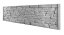 Betonový plot s věrnou texturou kamenné zdi, deska 200*50*4 cm - barva: Hnědá