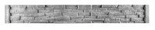 Betonový plot v designu kamenného zdiva, deska 200*25*4 cm