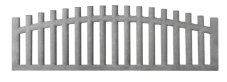 Dekor 25a: Betonový plot klasický s obloukovým designem, deska 200*50*4 cm