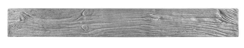 Betonový plot rustikální s designem dřevěných prken, deska 200*25*4 cm - barva: Šedá