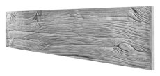 Dekor 37: Betonový plot rustikální s designem dřevěných prken, deska 200*50*4 cm