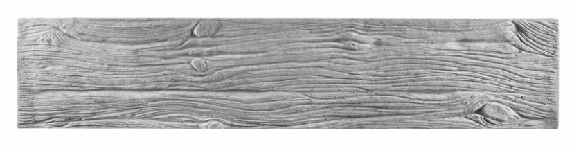 Dekor 37a: Betonový plot rustikální s designem dřevěných prken, deska 200*40*4 cm - barva: Hnědá