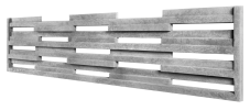 Dekor 100: 3D betonový plot s horizontálními mezerami