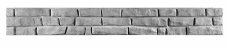 Dekor 1a: Betonový plot s imitací kamene, nízká varianta desky, deska 200*25*4 cm