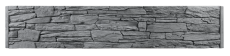 Betonový plot PREMIUM, dekor lámaný kámen, deska 207*40*4,5 cm