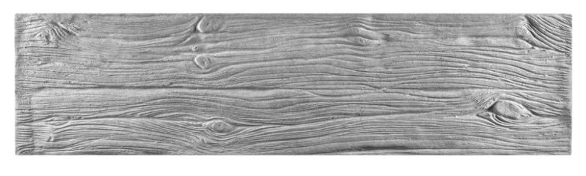 Betonový plot rustikální s designem dřevěných prken, deska 200*50*4 cm - barva: Šedá