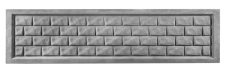 Betonový plot imitující kamennou dlažbu, deska 200*50*4 cm