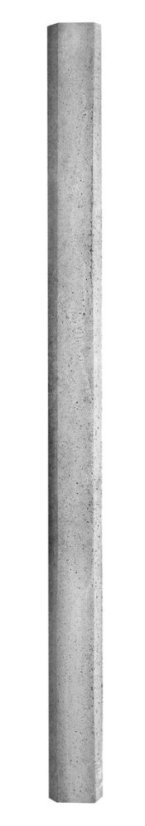 Betonový sloupek,  hladký dekor - rohový sloupek - Nadzemní výška sloupku: 200 cm