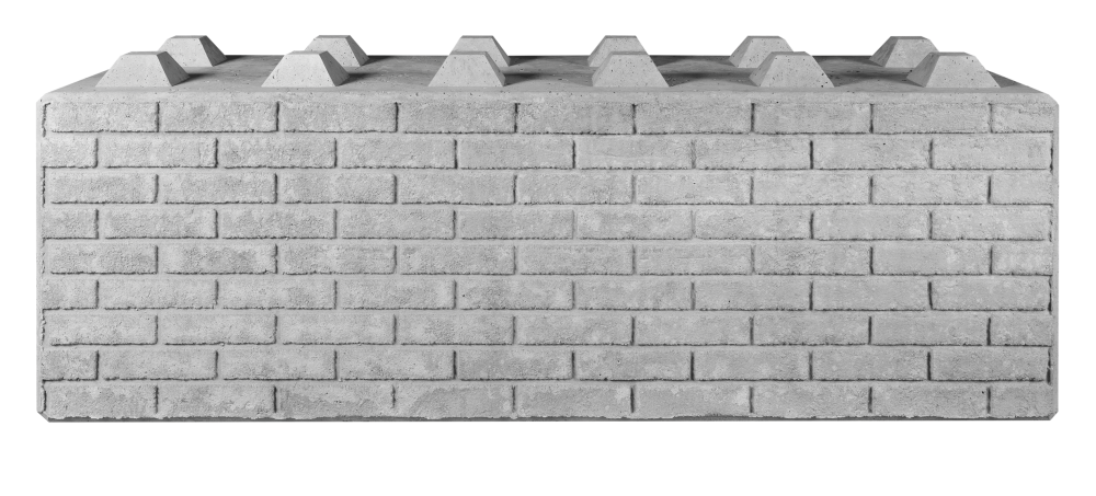 Otisk cihličky na bloky šířka 60 a 30 cm